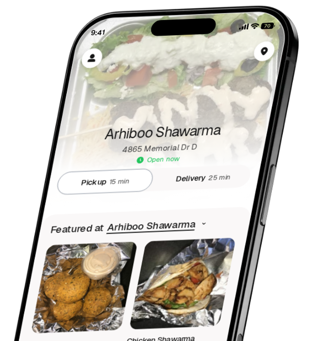 Arhiboo Shawarma app preview