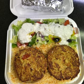 Salmon Cake Plate