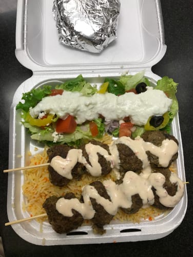 Kofta Kebab Plate.